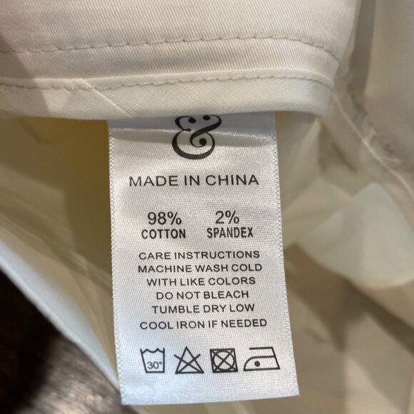 NWT Collars & Co. Men's 36x30 CEO 5-Pocket Pant Cotton Stretch Stone Cream - Picture 11 of 12